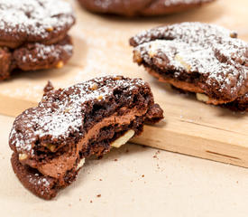 Double-Chocolate, Chocolate Chip Sandwich Cookies