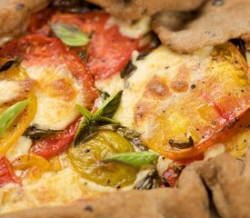 Cheesy Red and Yellow Tomato Pie