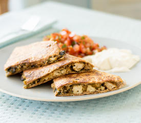 Chicken Mushroom Quesadillas