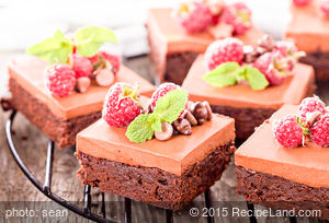 Frosted Rich Brownies recipe