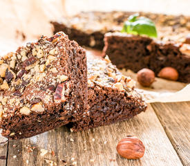 Hazelnut Chunk Brownies*