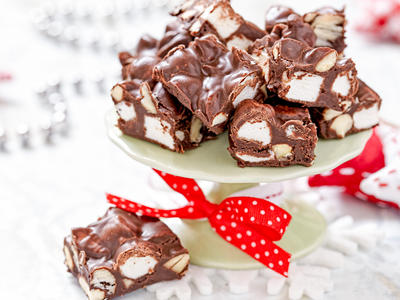 Classic Rocky Road Brownies