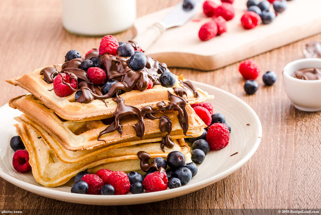 Buttermilk Pecan Waffles recipe