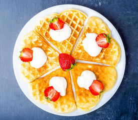 Norwegian Heart-Shaped Waffles