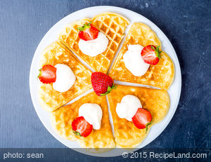 Norwegian Heart-Shaped Waffles recipe