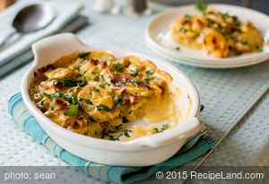 Easy Cheesy Ham and Potatoes Gratin recipe