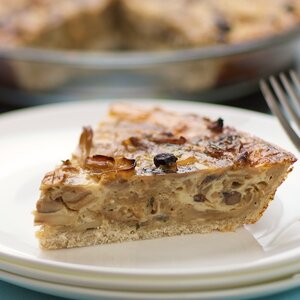 Caramelized Onion, Mixed Mushroom and Gruyere Pie recipe
