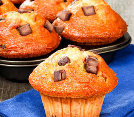 Almost Whole Wheat Chocolate Banana Muffins