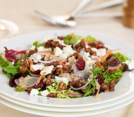 Honey Walnut, Goat Cheese Cranberry Salad