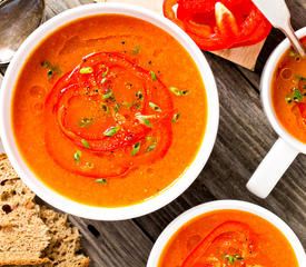 Roasted Red Bell Pepper Soup