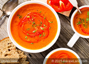 Roasted Red Bell Pepper Soup