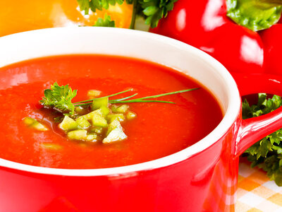 Roasted Carrot and Red Pepper Soup