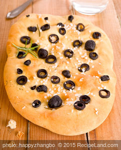 Black Olive and Sea Salt Focaccia