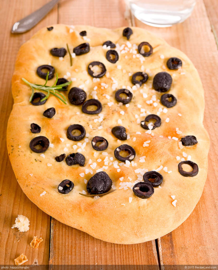 Black Olive and Sea Salt Focaccia recipe