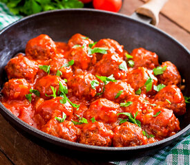 Easy Garlic Meatballs