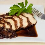 Blueberry Balsamic Chicken with Shallots