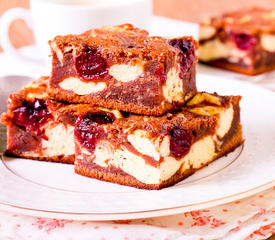 Cream Cheese Cherry Marbled Brownies