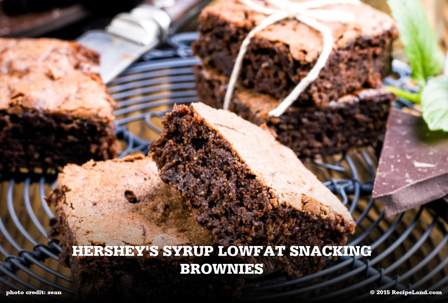 Hershey's Syrup Lowfat Snacking Brownies