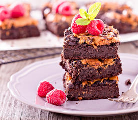 Brownies with Peanut Butter Topping