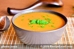 Curried Butternut Squash and Apple Soup recipe