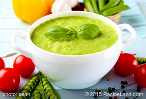 Cold Minted Pea Soup