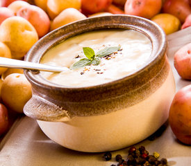 Roasted Garlic Potato Soup