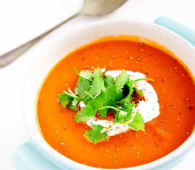 Sweet Potato and Tomato Soup (Vegan)