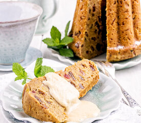 Glazed Plum Bundt Cake