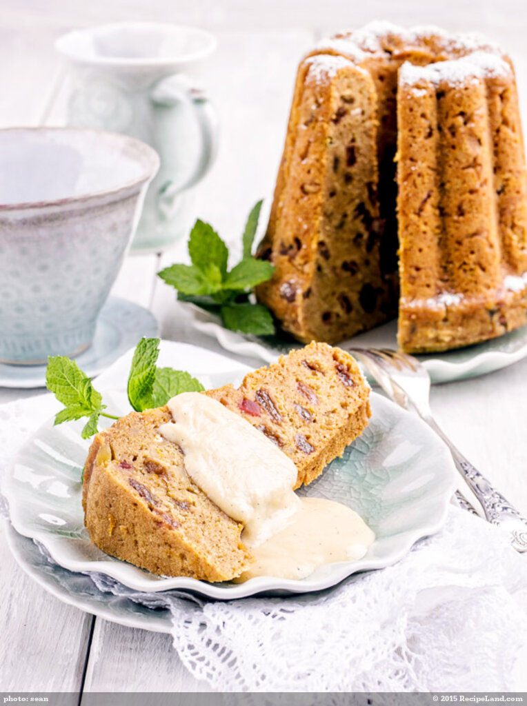 Glazed Plum Bundt Cake