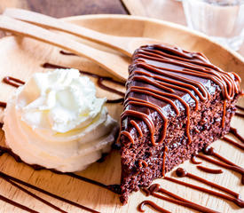 Ganache-Filled Devil's Food Cake