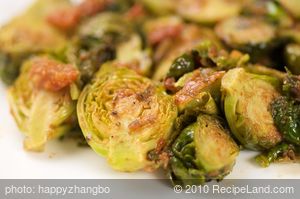 Roasted Brussels Sprouts with Sun-Dried Tomato Pesto 