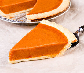 Yummy Low-Fat Pumpkin Pie