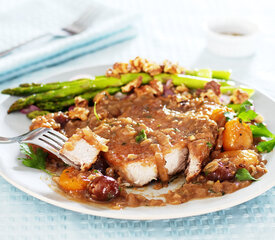 Braised Pork Chops with Prunes and Apricots