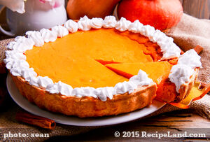 Pumpkin Pie with Ginger Cookie Crust