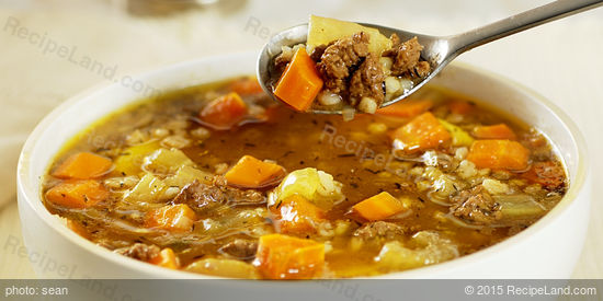 Ground Beef Barley Soup Recipe