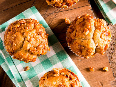 Yummy Banana Walnut Muffins