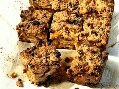 Fruit Peel Bread Pudding 