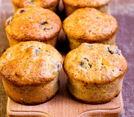 Buttery Blueberry Banana Muffins