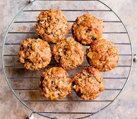 Oatmeal Banana and Fruit Muffins