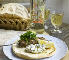 Lemon and Oregano Lamb Kebabs 