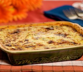 Cheesy Spaghetti Squash Gratin with Fresh Basil