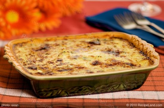 Cheesy Spaghetti Squash Gratin with Fresh Basil Recipe