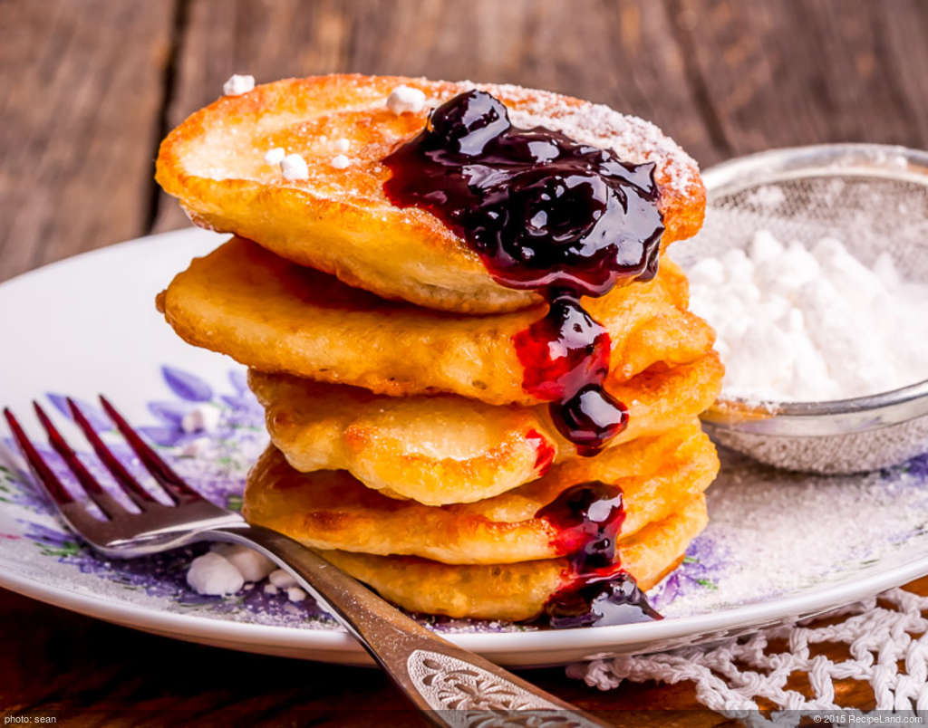 Buttermilk Pancakes with Blueberry Sauce recipe
