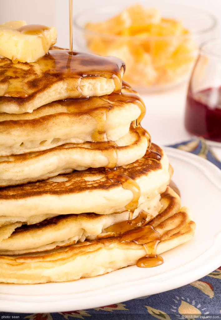 Whole Wheat Buttermilk Pancakes with Banana Cream recipe