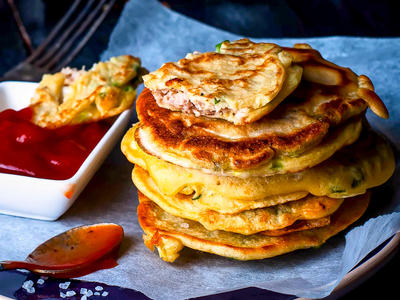 Mung Bean Pancakes - Bindae Duk