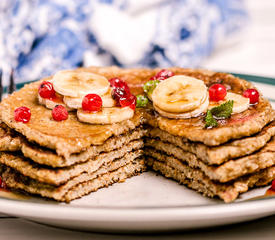 Breakfast Oatmeal Buttermilk Pancakes