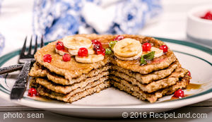 Breakfast Oatmeal Buttermilk Pancakes recipe