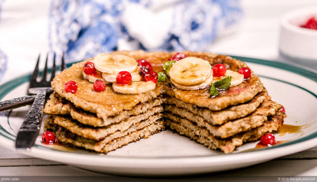 Breakfast Oatmeal Buttermilk Pancakes recipe
