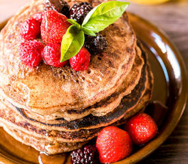 Buckwheat Oat Pancakes for One