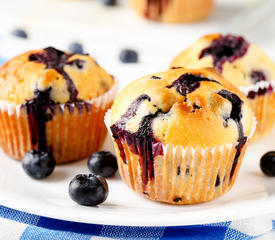 Fresh and Delicate Blueberry Muffins